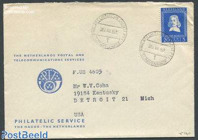 Cover to Detroit, USA with nvhp no.581