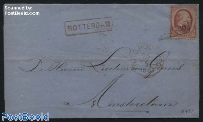 Letter from Rotterdam to Amsterdam