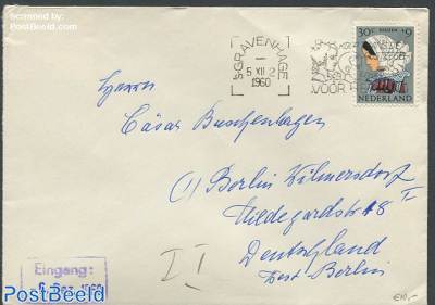 Cover from The Hague to Berlin with nvhp no. 751