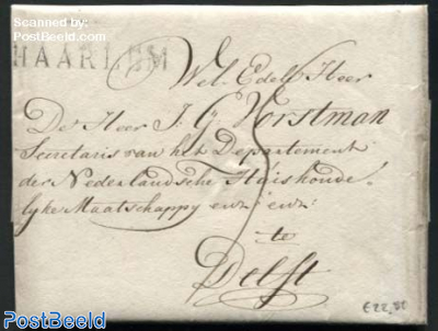 Letter from Haarlem to Delft