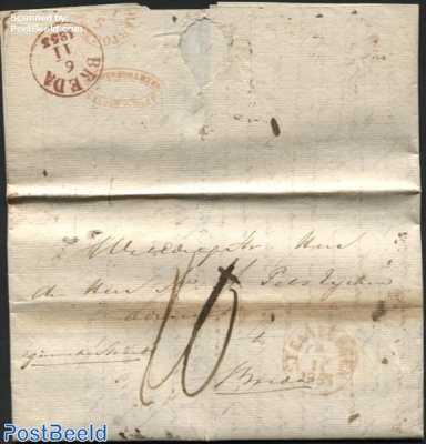 Letter from Steenbergen via s-Hertogenbosch to Breda