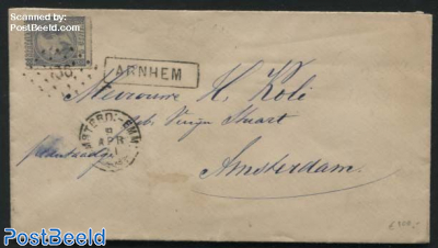 Letter sent by Railway line Emmerich-Amsterdam