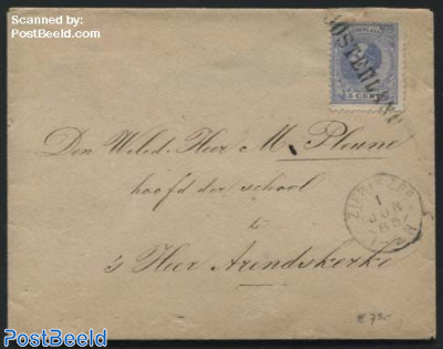 Letter from Oosterland (langstempel) to s heer Arendskerke