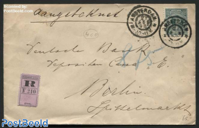Registered letter from Amsterdam to Berlin