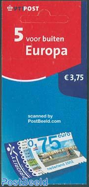 5 Stamps outside Europe booklet