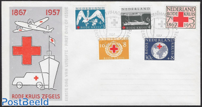 Red Cross 5v FDC without address