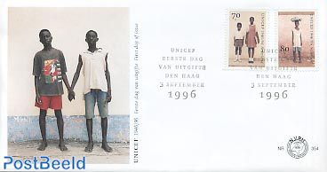 UNICEF 2v FDC