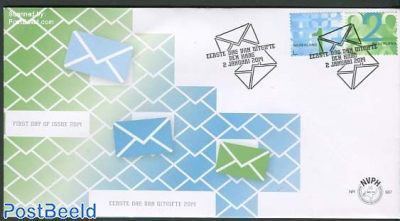Business stamps 2v, FDC