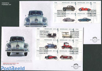 Automobiles, Louwman museum 10v FDC (2 covers)