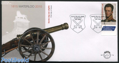 200 Years battle of Waterloo 1v, FDC