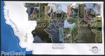 Beautiful Netherlands, Mixed s/s, FDC