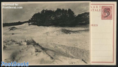 Postcard 5c on 7.5c, Landscape No. 2, Hoenderloo