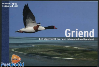 Birds from Griend Island prestige booklet