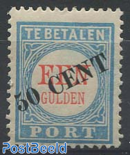 Postage due 50c on 1gld, Type III
