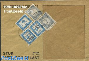 postage due 3x40 cent and 2x3 cent