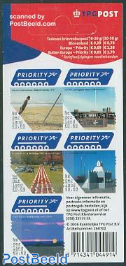 Dutch views & art 5v s-a on foil sheet