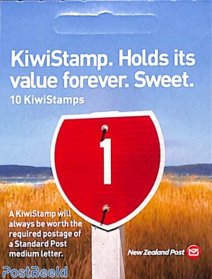 Kiwi stamp 10v s-a in booklet