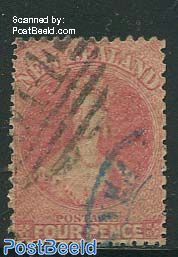 4p Rosa, WM1, used