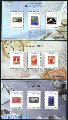 Most beautiful stamps of 2005, 3 s/s