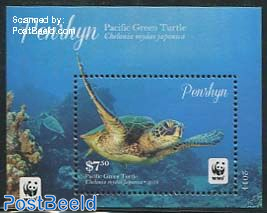 WWF, Pacific Green Turtle s/s
