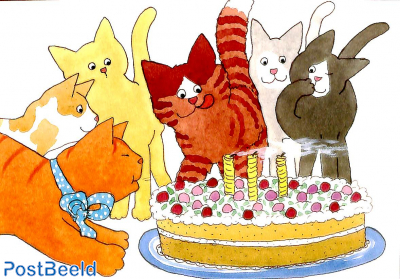 Cats with cake