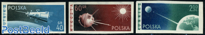 Space satellites 3v imperforated