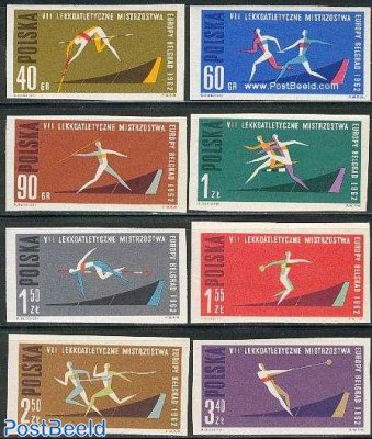 European athletic games 8v imperforated