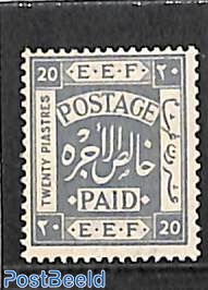 20p, stamp out of set