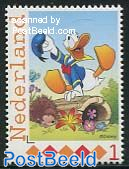Donald Duck, jumping on a hedgehog 1v