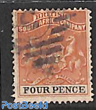 Br. South Africa Company, 4d, Stamp out of set