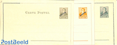 Letter card set MUESTRA (3 cards)