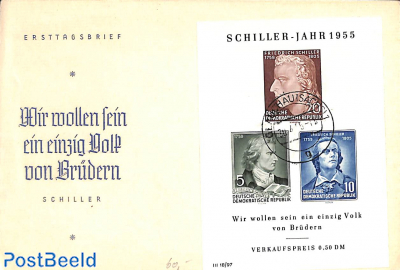 Schiller s/s, FDC