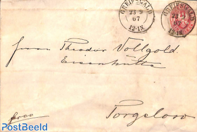 Letter from GREIFSWALD to Torgelow