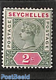 2c, Type II, Stamp out of set
