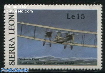 Vickers Vimy, Stamp out of set