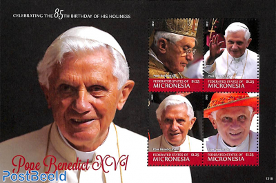 Pope Benedict XVI 85th birthday 4v m/s