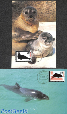 Endangered animals 2v, Max. cards NM