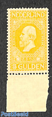 5 gulden MNH (hinge on border) (cert. NKD)