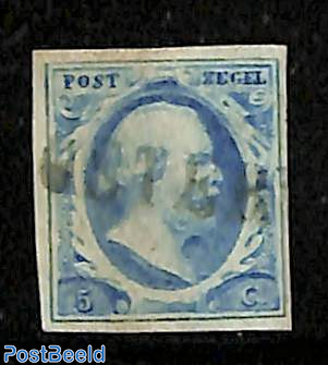 5c, used, langstempel 