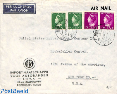 Airmail letter to USA
