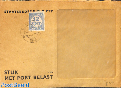 Postage due cover 12c