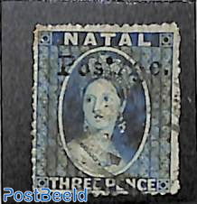 3d, Postage. overprint 15mm, used