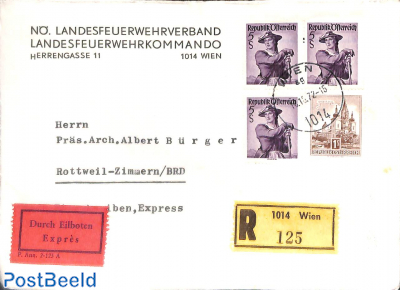 Express mail from Landesfeuerwehrverband