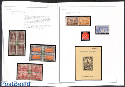 Lot stamps Spanish Civil War o/*/**