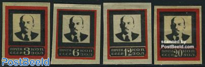 Death of Lenin 4v imperforated