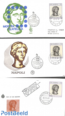 Europa stamp expo 3 diff. FDC's