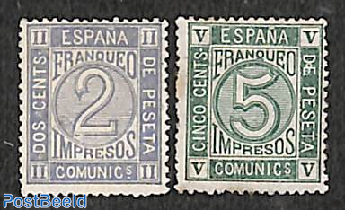 Newspaper stamps 2v