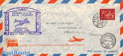 First flight DC-6 to Amsterdam