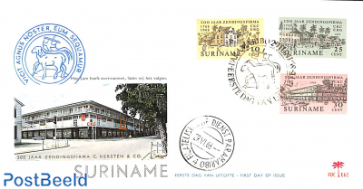 Kersten & Co, FDC without address, Palm