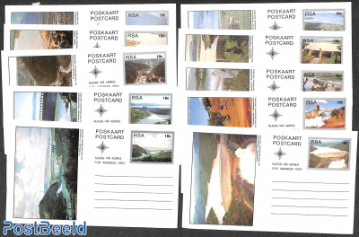 Postcard set dams 18c (10 cards)